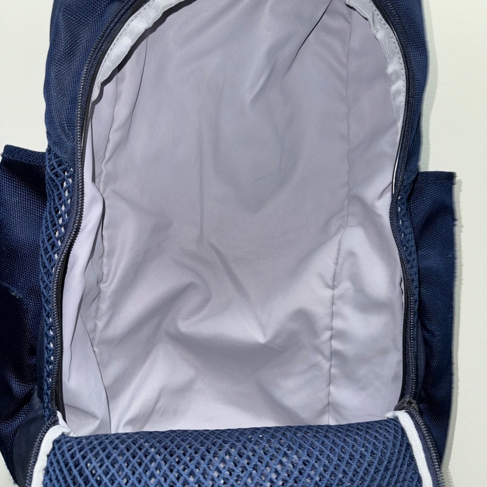 Nike Vapor Power Max Air Backpack Navy Blue Mesh Athletic Gym School Bag - Picture 9 of 11